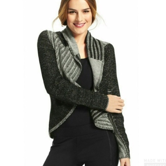 CAbi Sweaters - CAbi Wool Blend ‘Patchwork Cardigan’